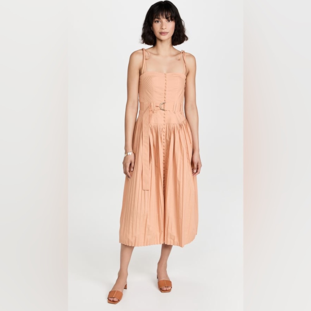 Ulla Johnson pale coral Cosette dress